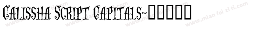 Calissha Script Capitals字体转换